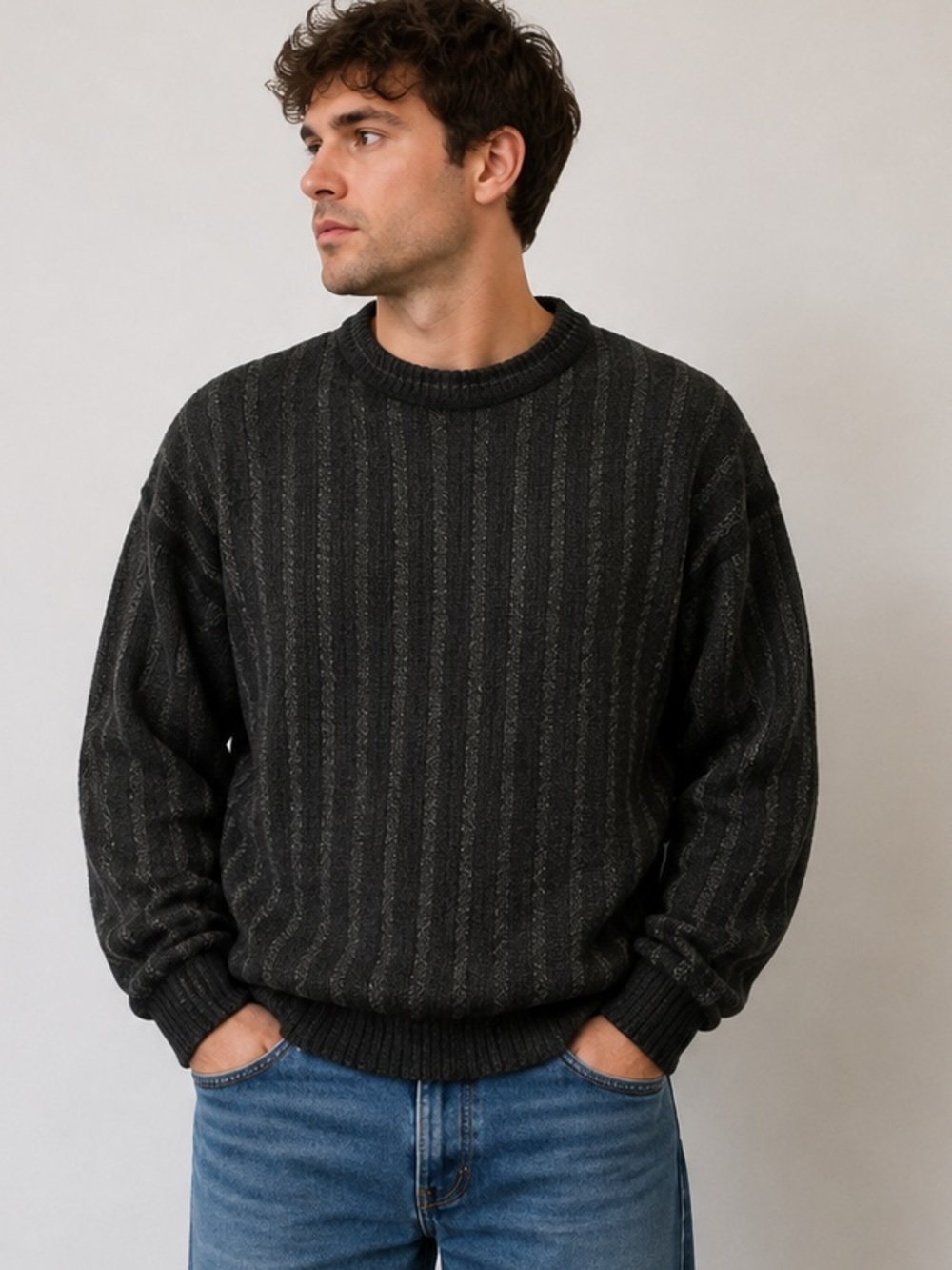 Vintage 1980s Allora Knit Sweater / Outdoorsman / Vintage Knit